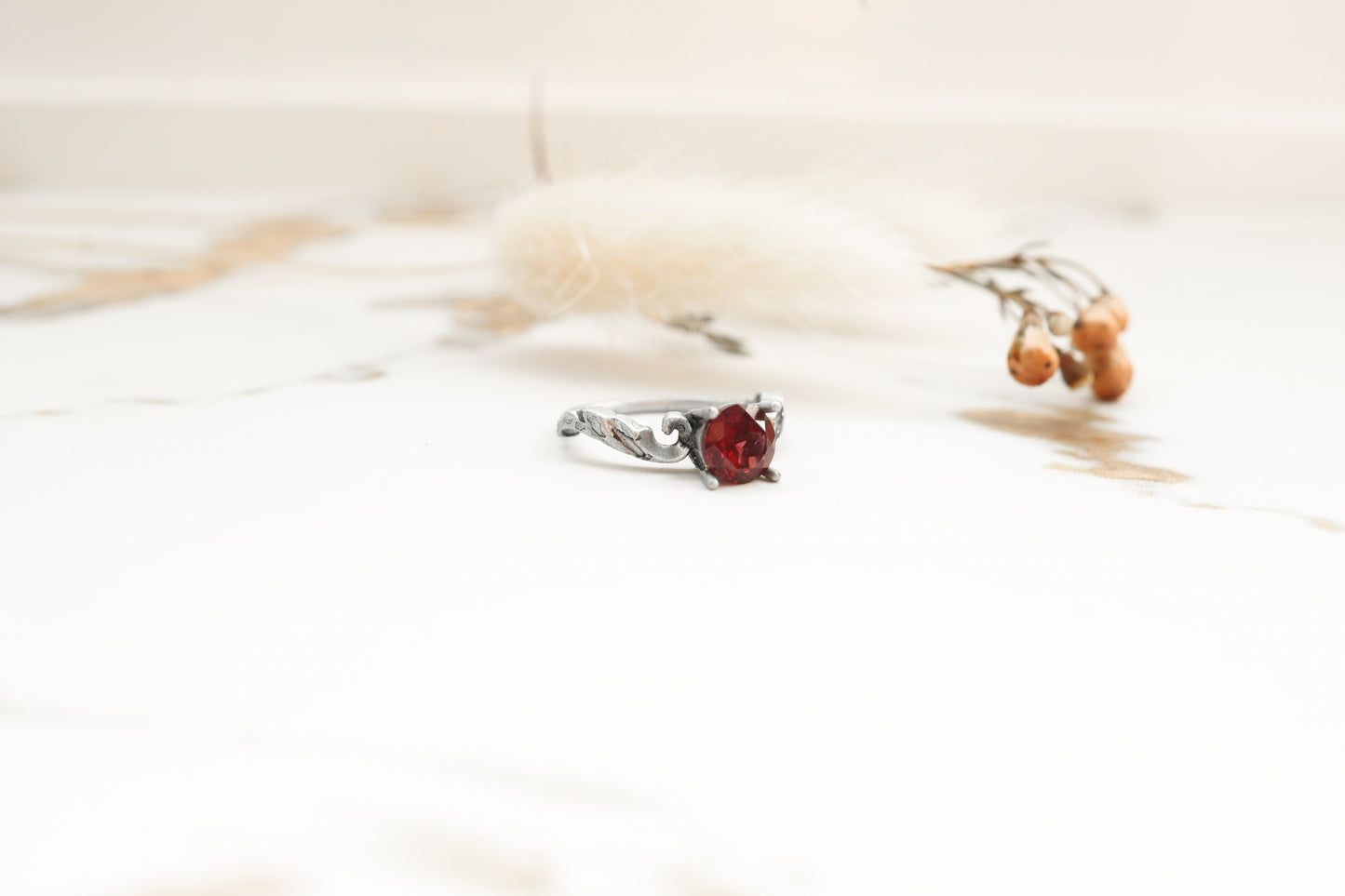 High Scroll Ring - Silver