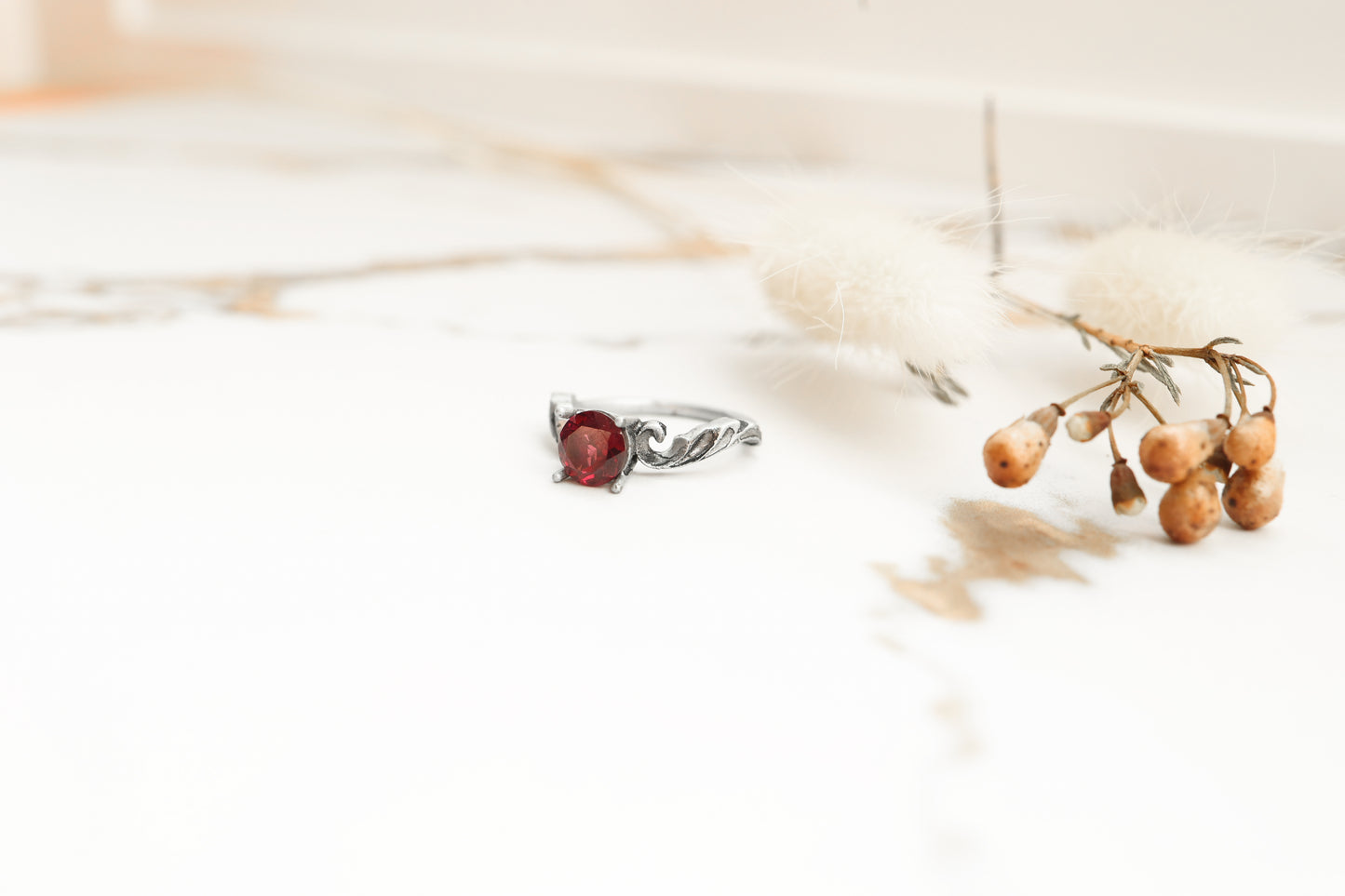 High Scroll Ring - Silver