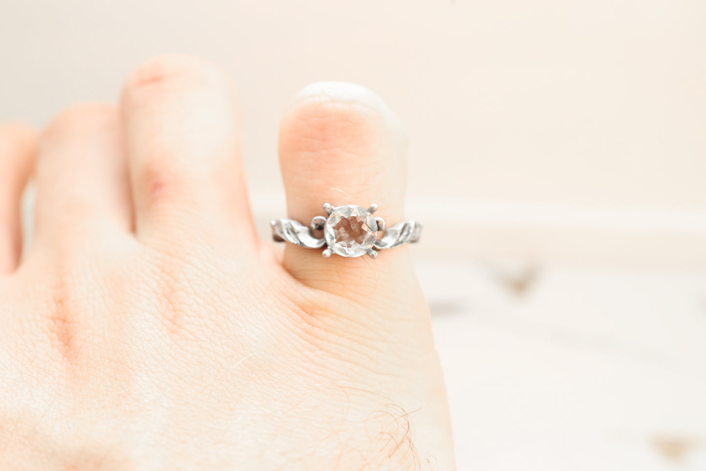 High Scroll Ring - Silver
