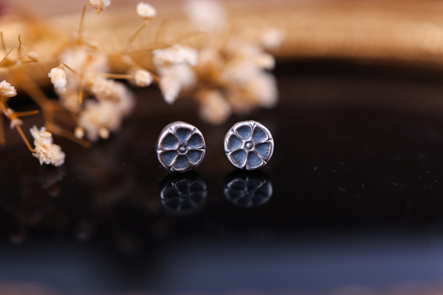 Flora Studs I - Silver