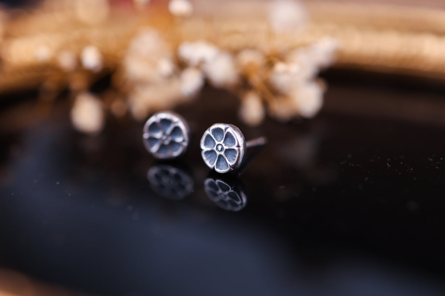 Flora Studs I - Silver