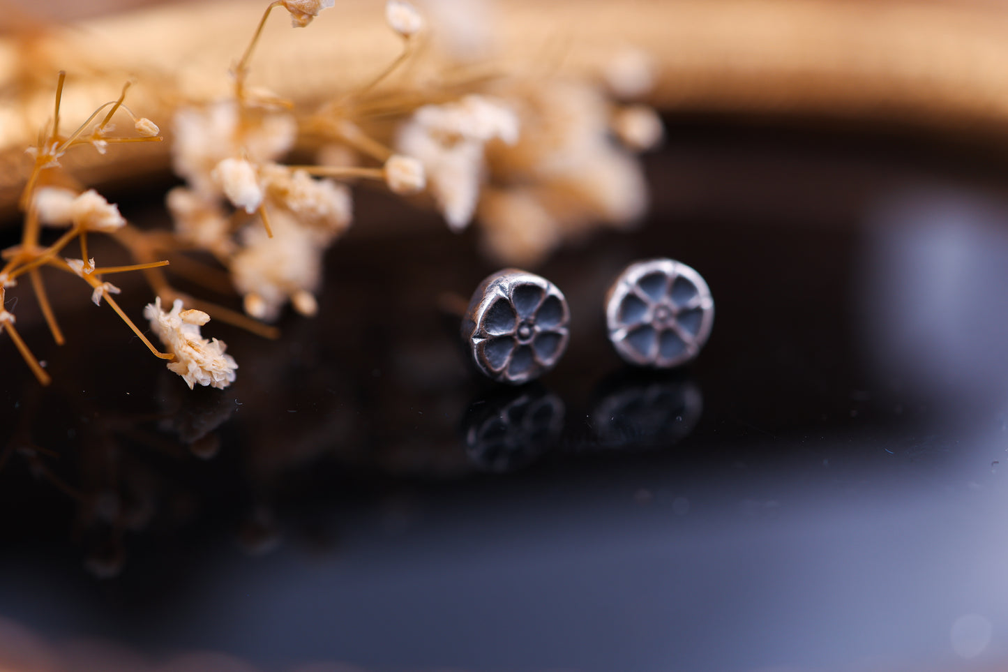 Flora Studs I - Silver