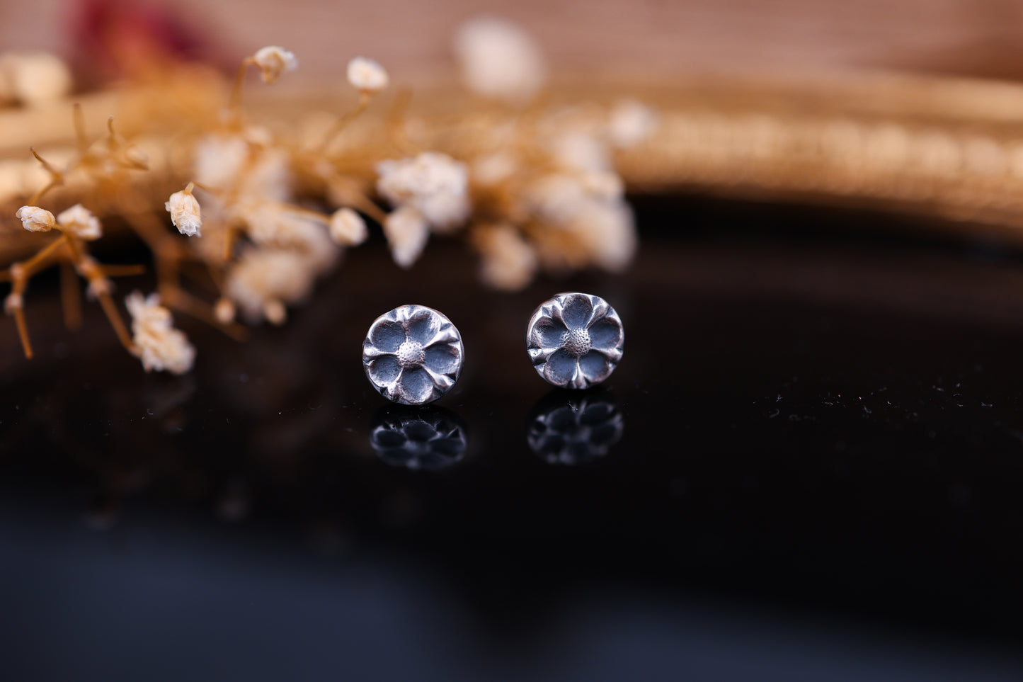 Flora Studs II - Silver