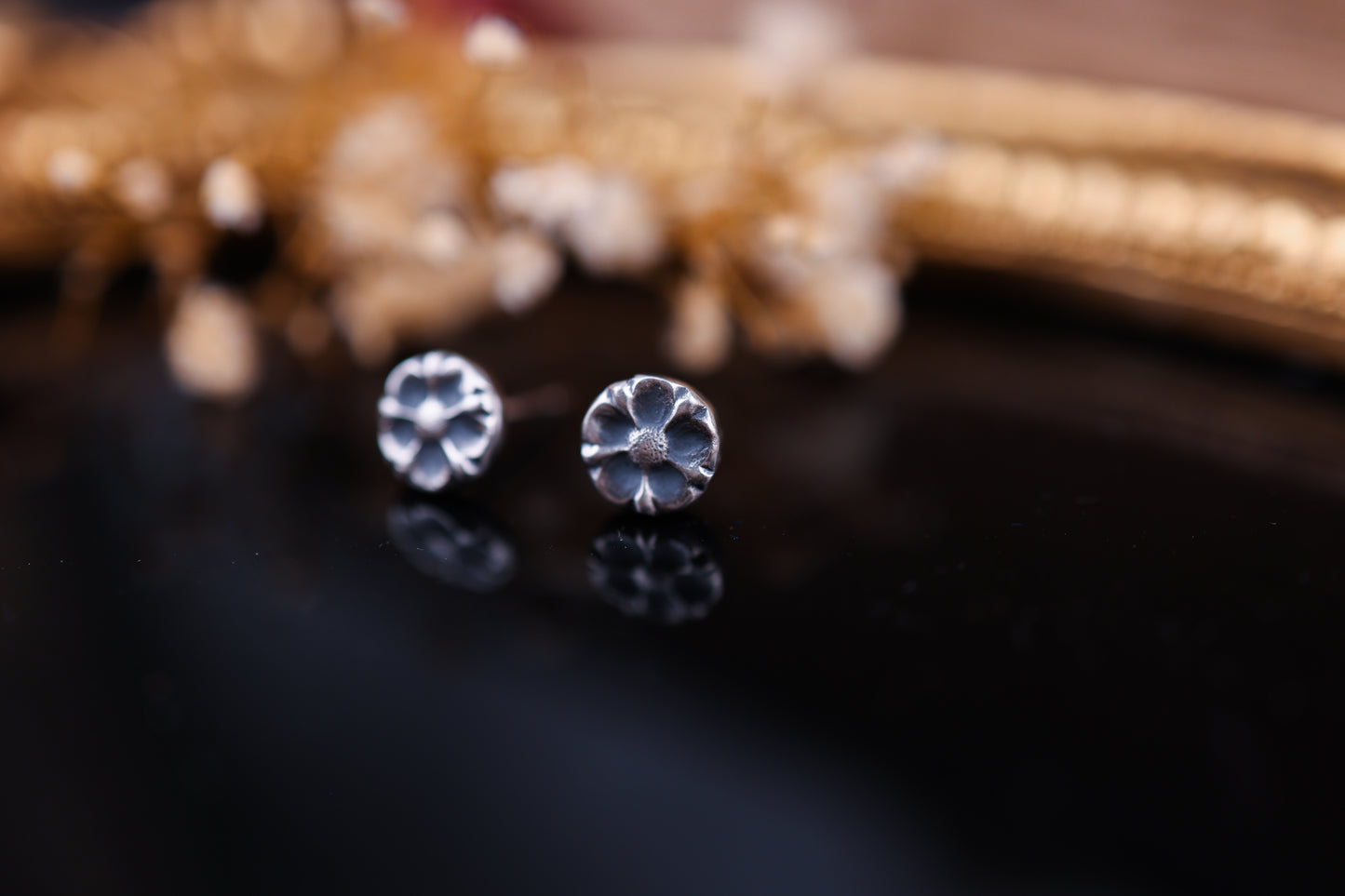 Flora Studs II - Silver