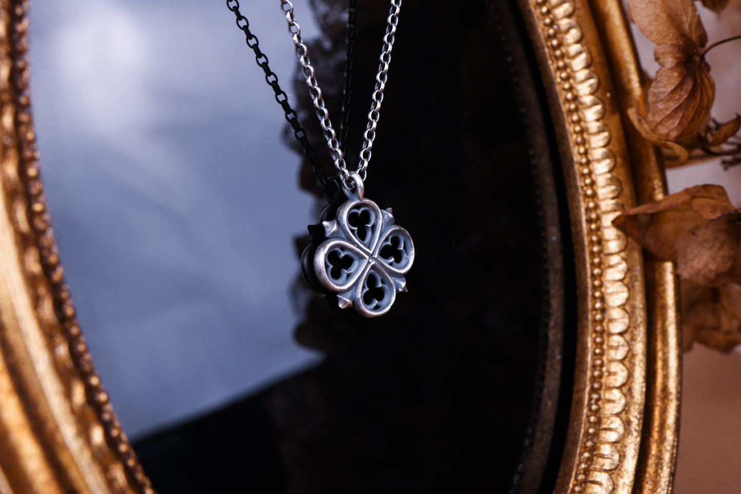 Tudor Rose Pendant - Silver