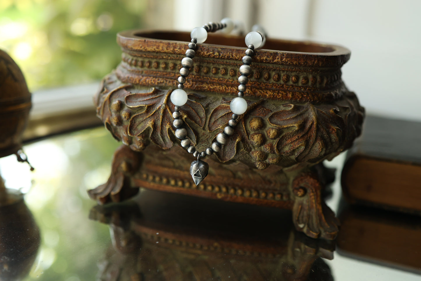 Spirit Strand - White Moonstone Sterling Silver