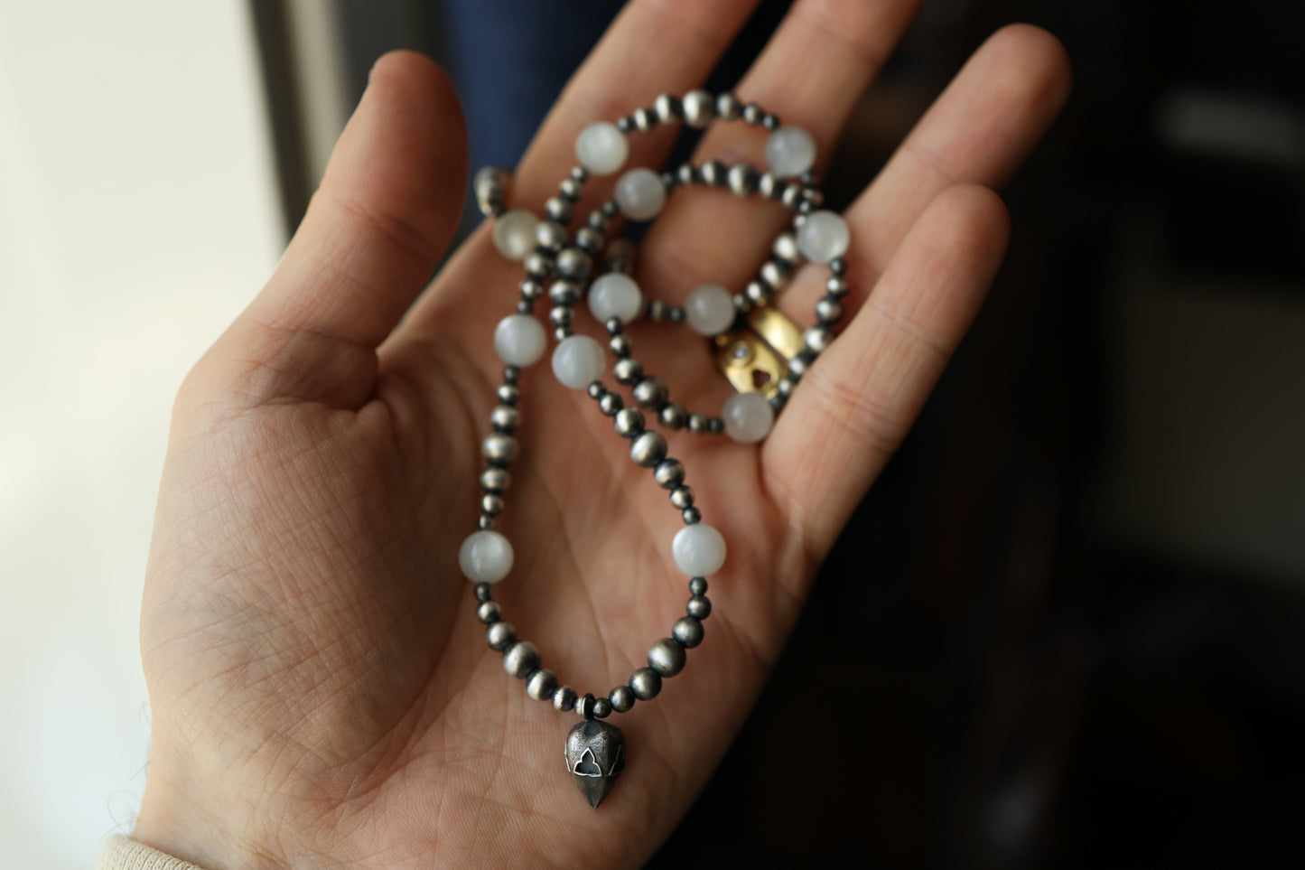 Spirit Strand - White Moonstone Sterling Silver