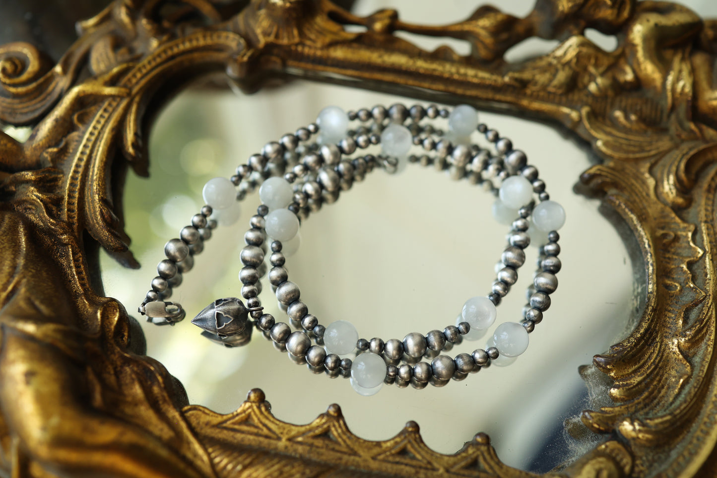 Spirit Strand - White Moonstone Sterling Silver