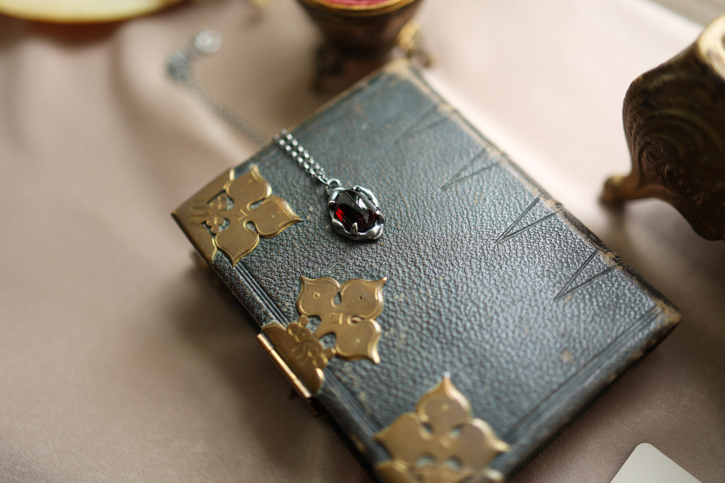 Ruined Pendant - Garnet (OOAK)