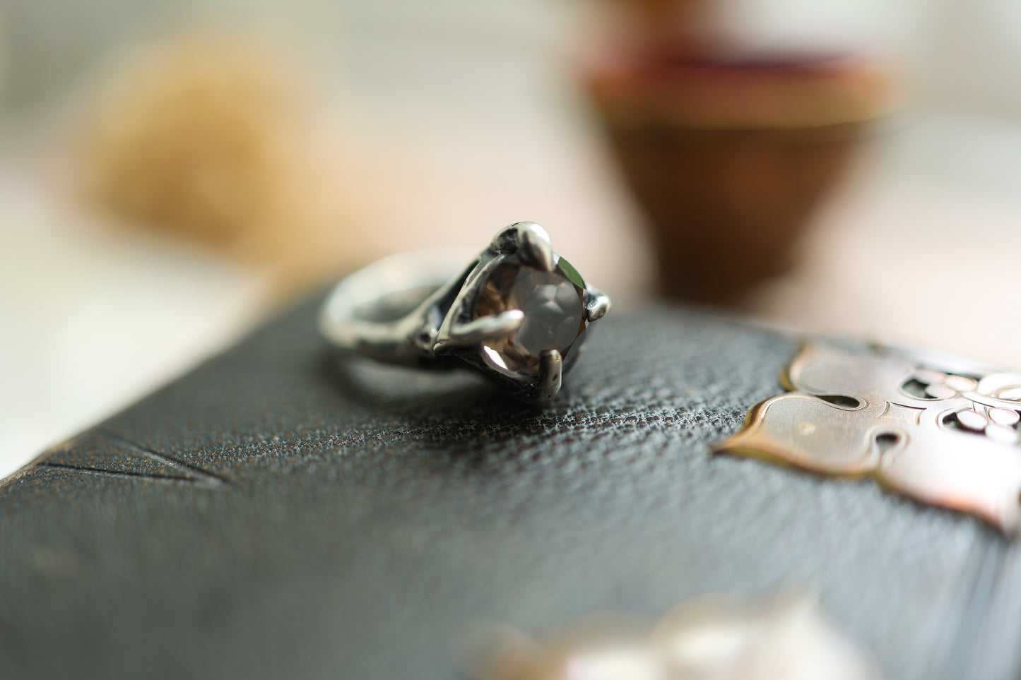 Ruined Ring - Smokey Quartz