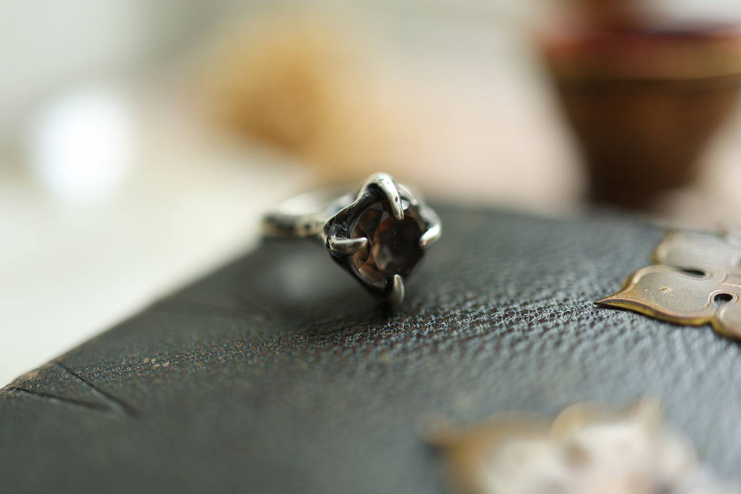 Ruined Ring - Smokey Quartz