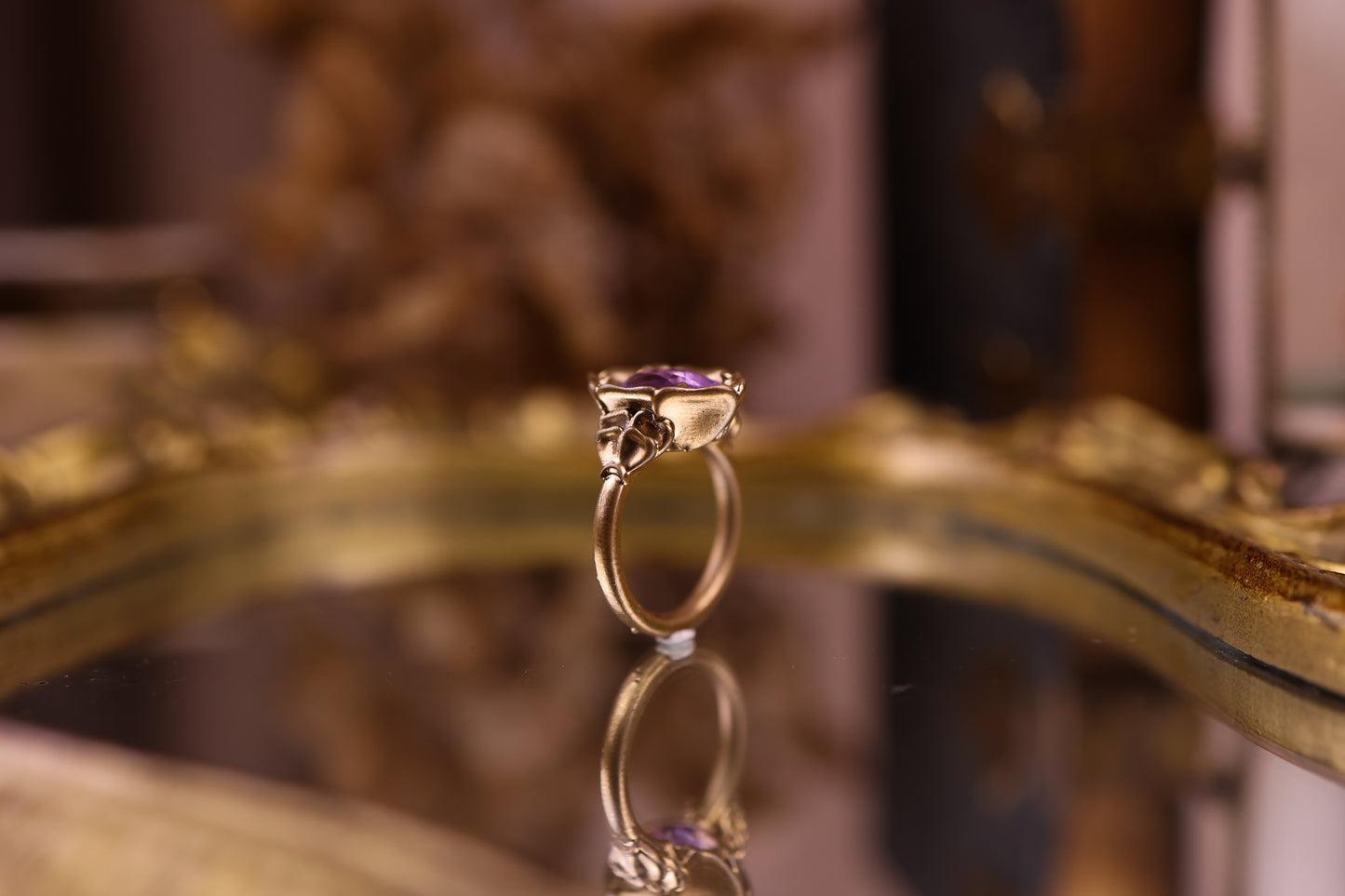 Grand Flora - Amethyst + Gold (OOAK)