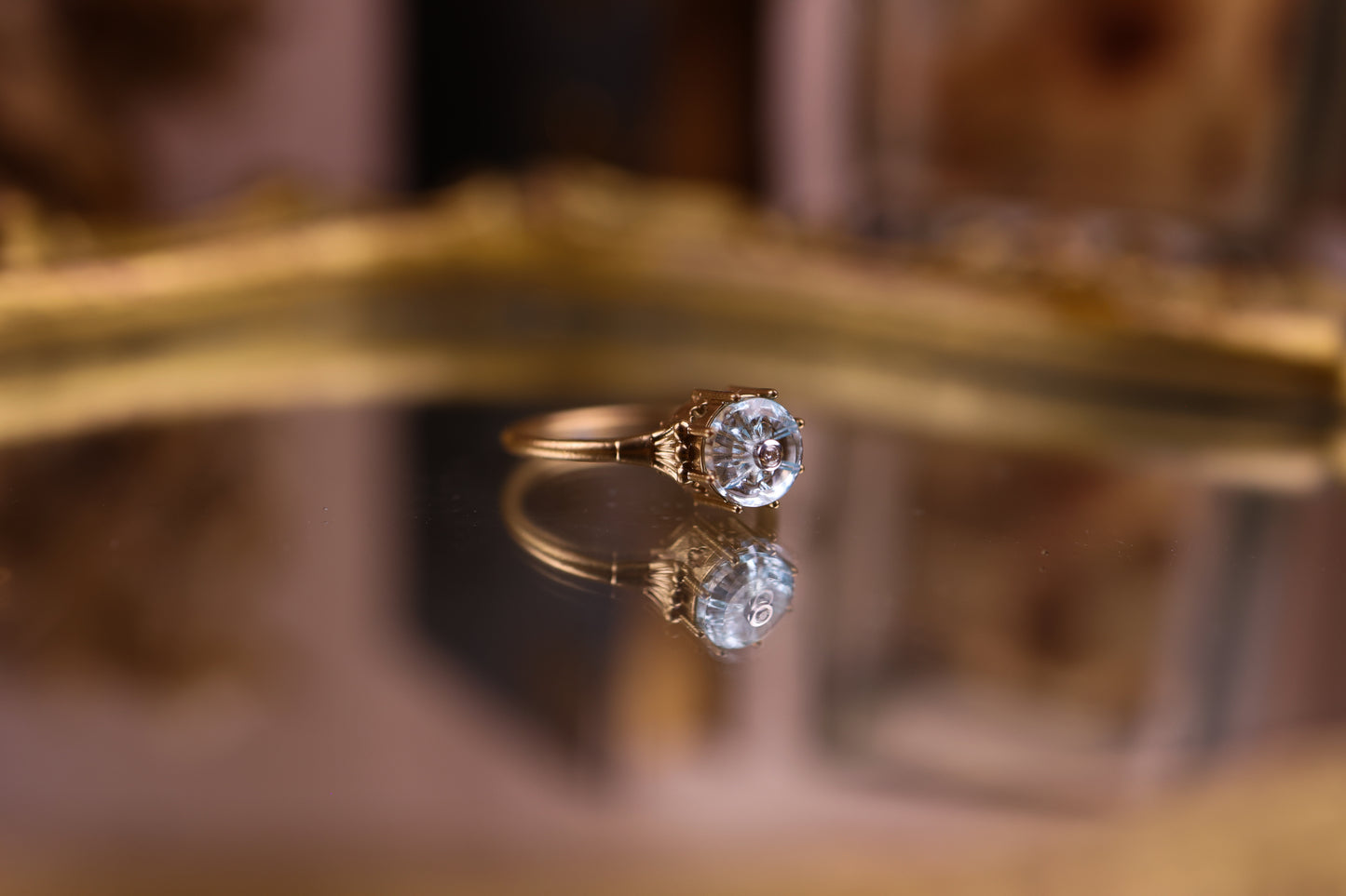 Vision - Sky Blue Topaz + Diamond - OOAK