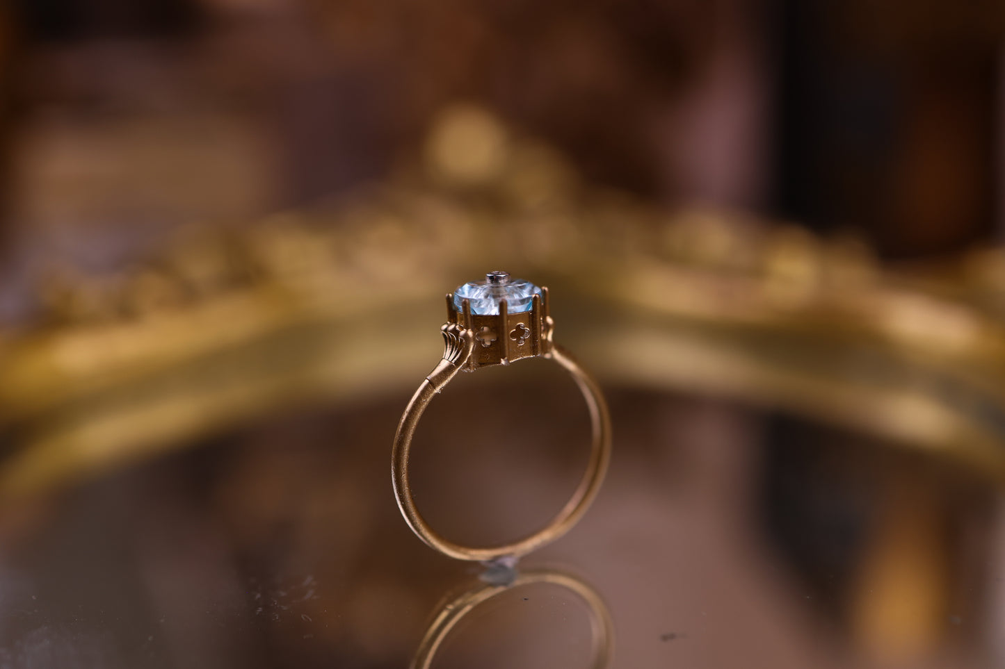 Vision - Sky Blue Topaz + Diamond - OOAK