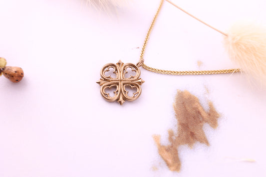 Tudor Rose Pendant - Gold