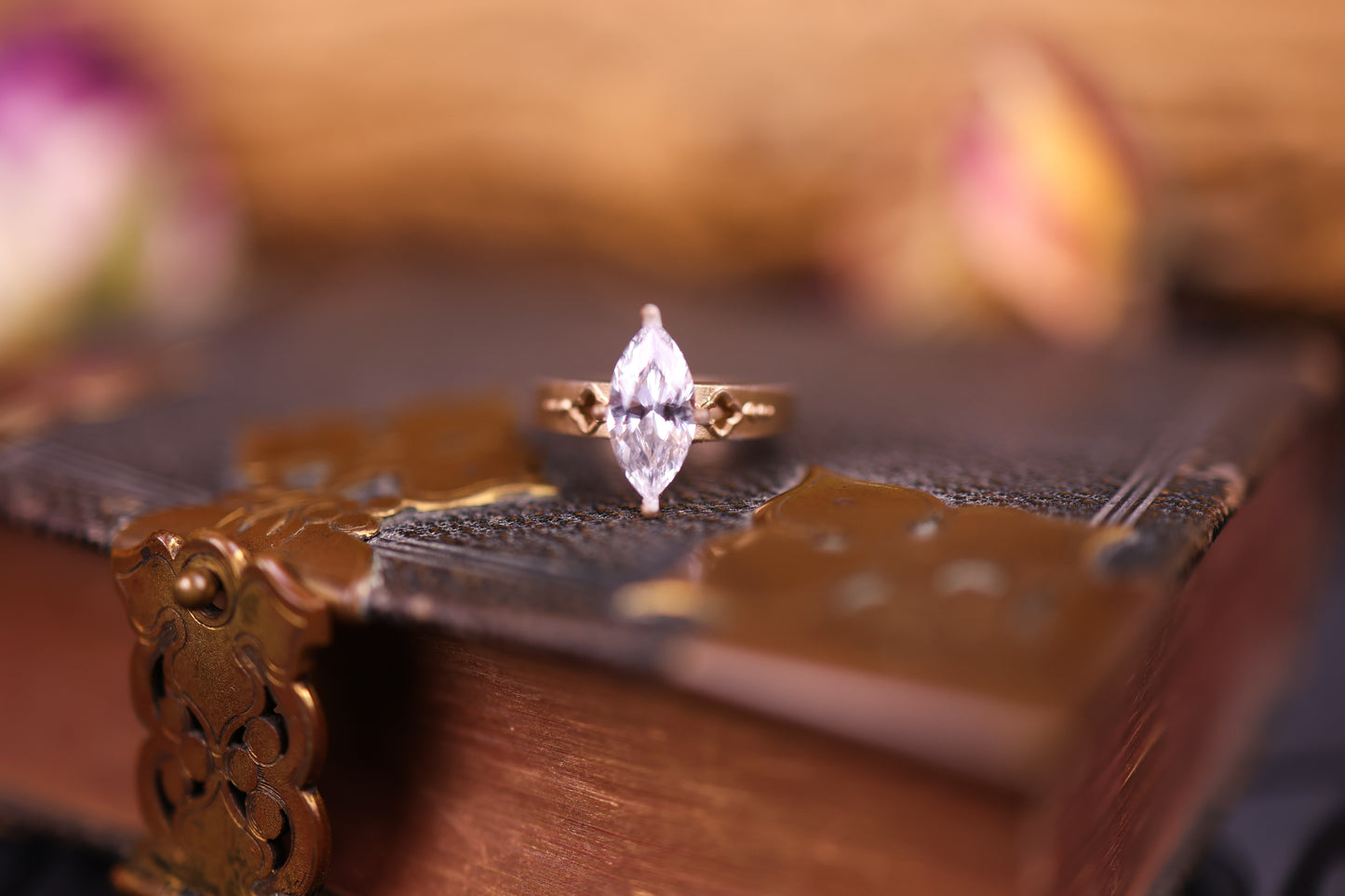 Sacred Union - Marquise Lab Diamond Engagement Ring