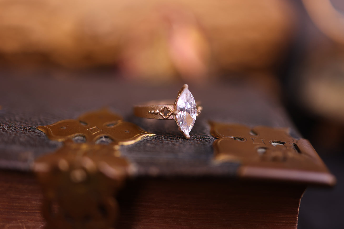 Sacred Union - Marquise Lab Diamond Engagement Ring