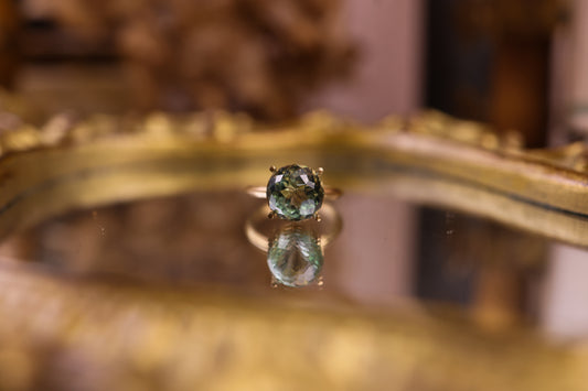 Evergreen - Prasiolite + Gold - OOAK