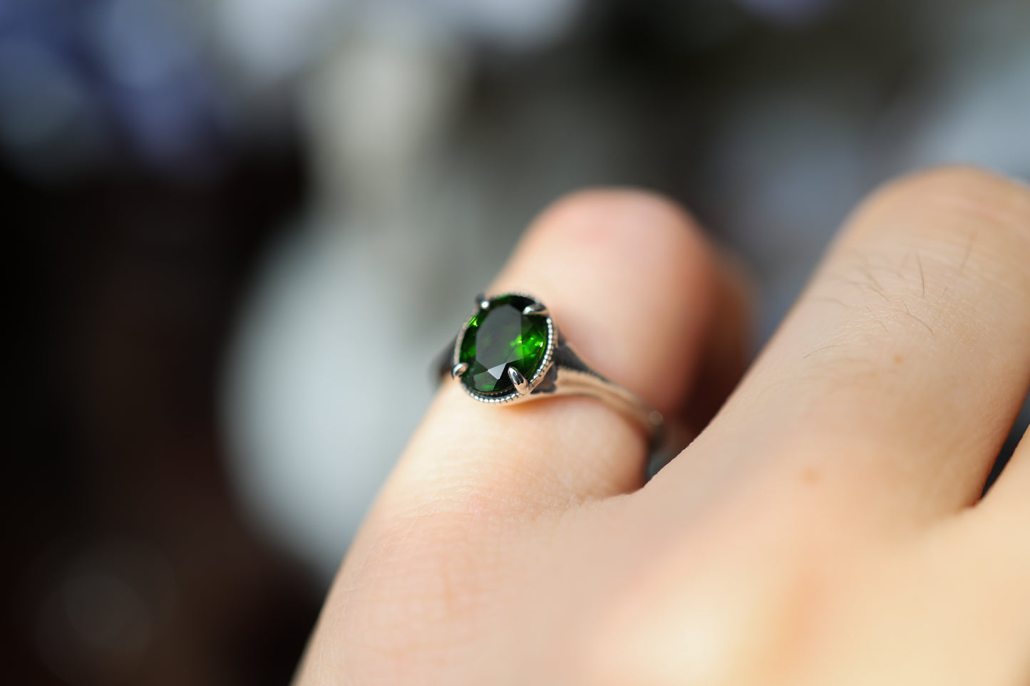 Maleficent - Chrome Diopside Ring