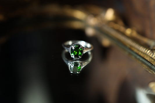 Maleficent - Chrome Diopside Ring