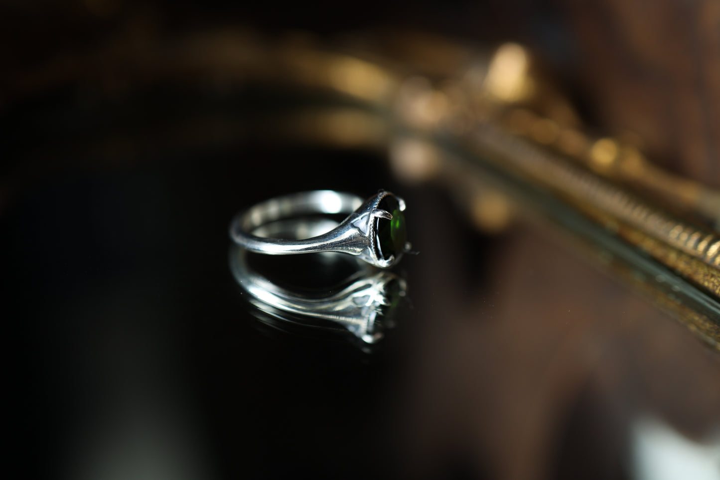 Maleficent - Chrome Diopside Ring