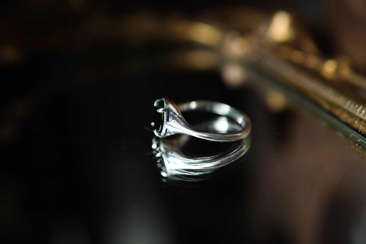 Maleficent - Chrome Diopside Ring