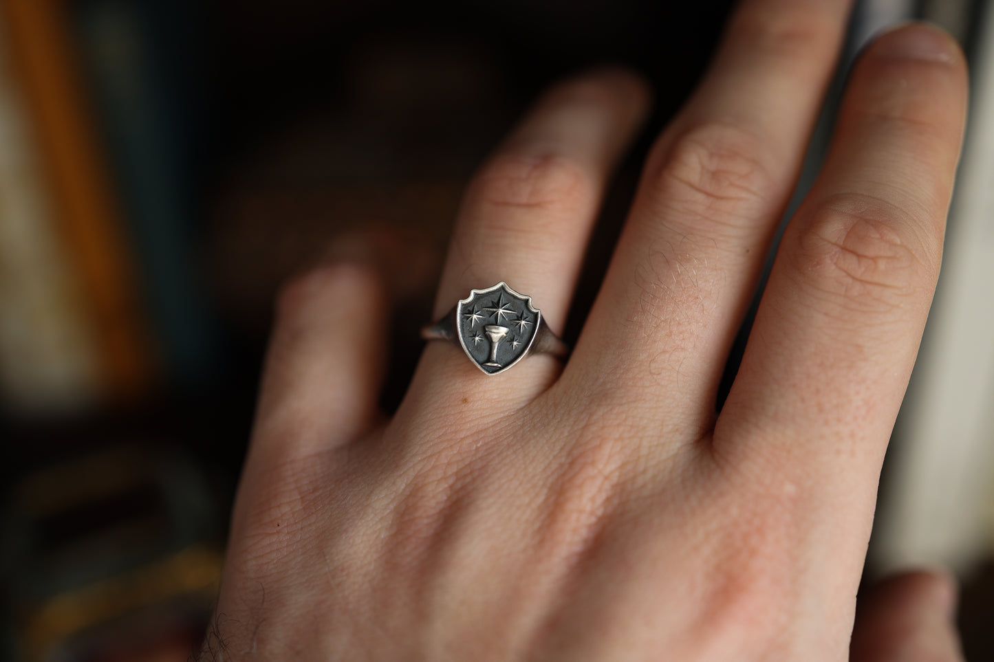 Cup Of Stars Signet - Silver