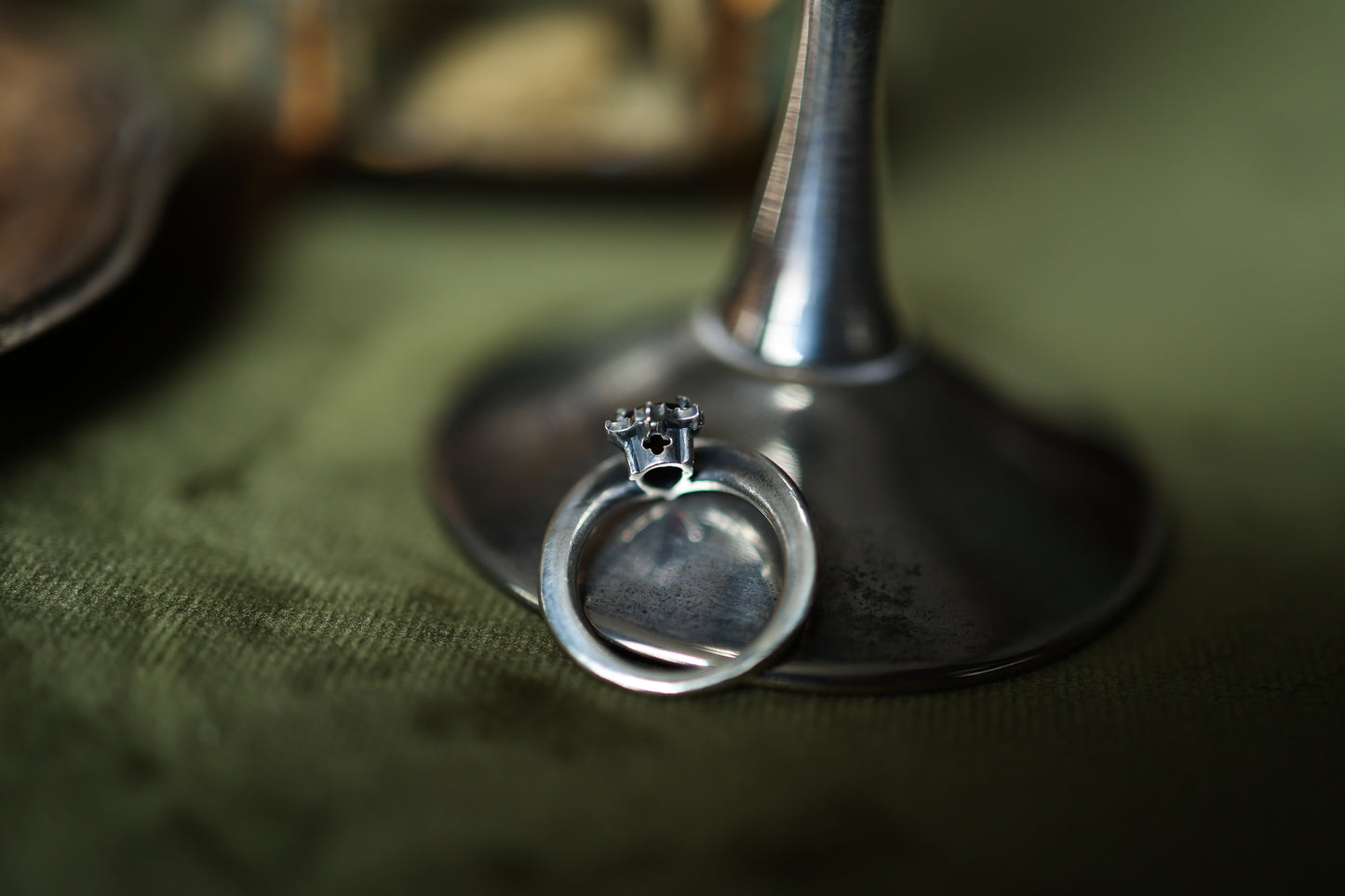 Radiant Rain Ring - Silver - Garnet