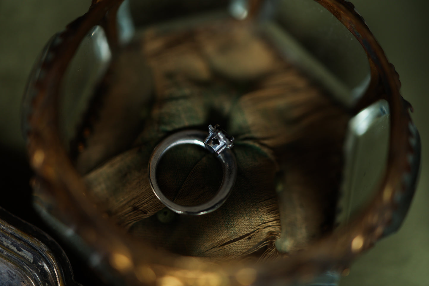 Radiant Rain Ring - Silver - Garnet