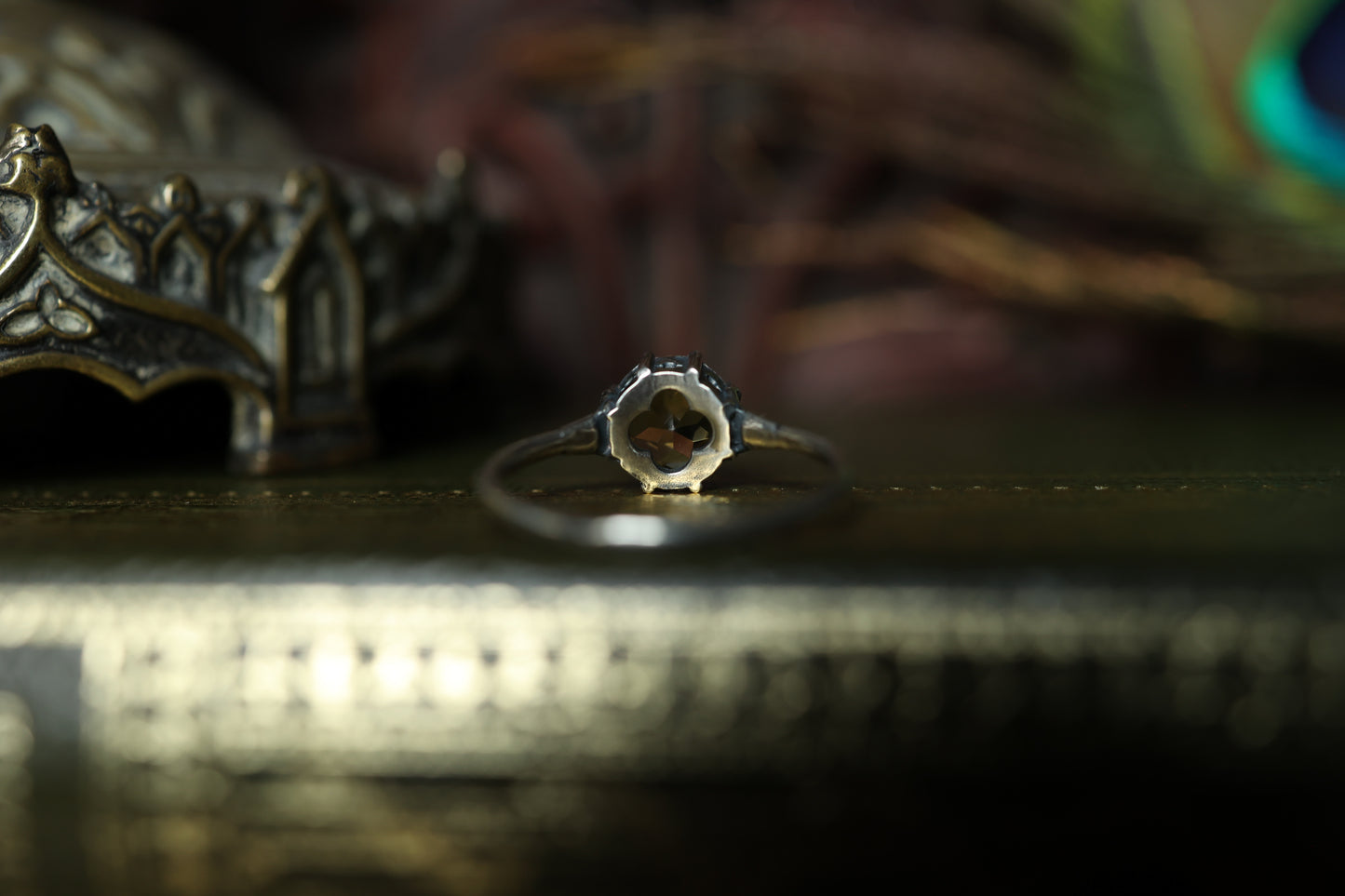 Plume Ring - Silver - Citrine