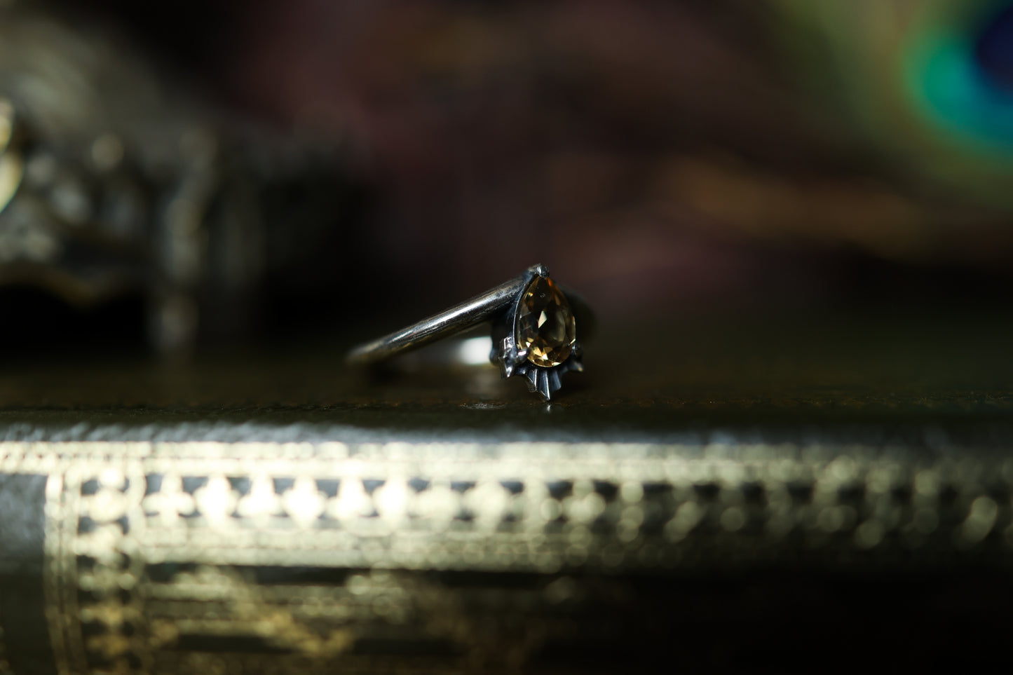 Radiant Rain Ring - Silver - Citrine