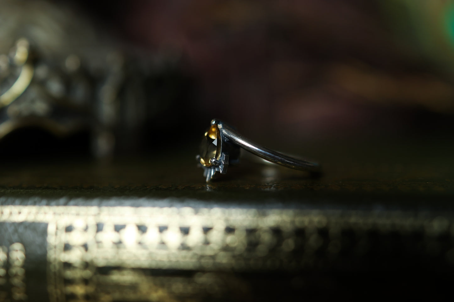Radiant Rain Ring - Silver - Citrine