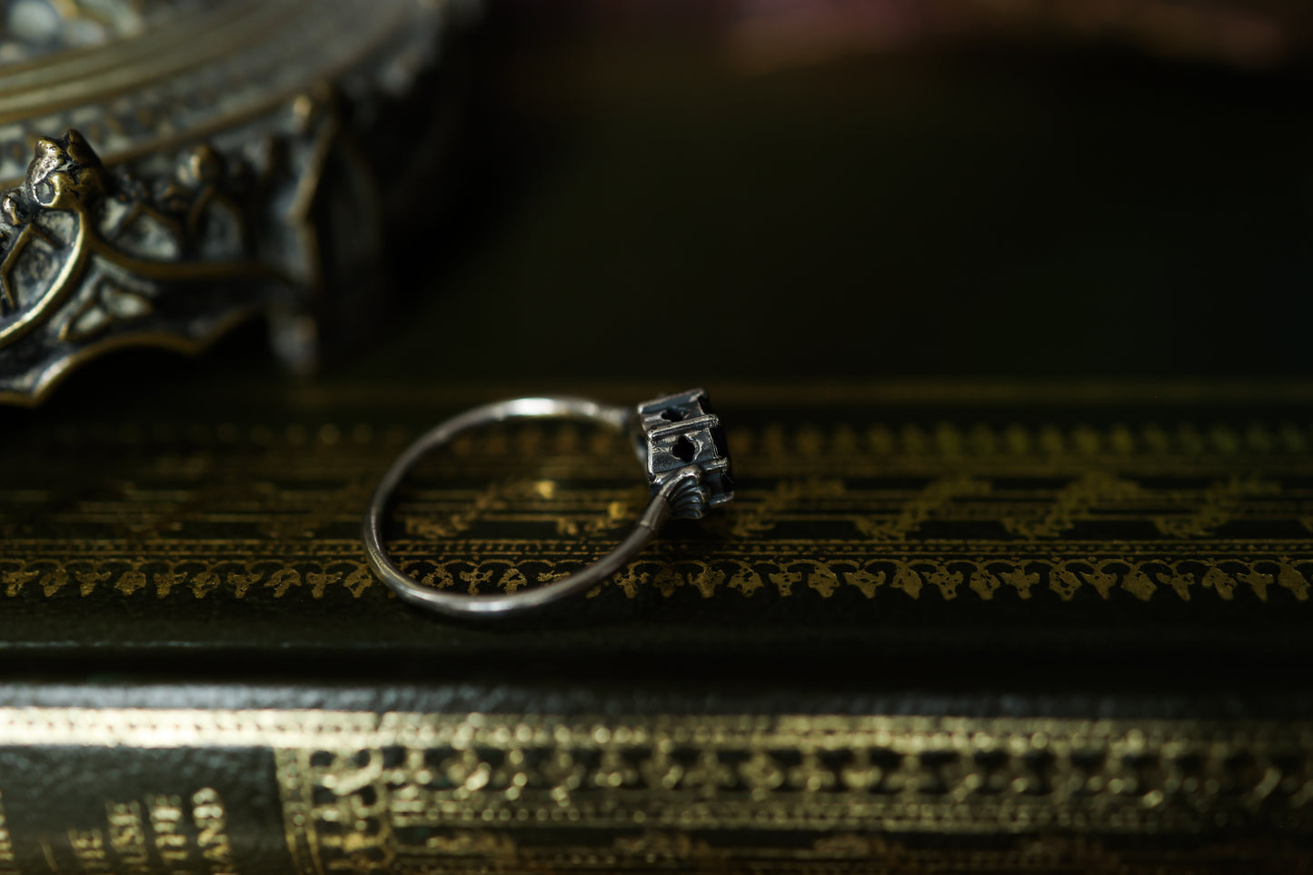 Plume Ring - Silver - Amethyst