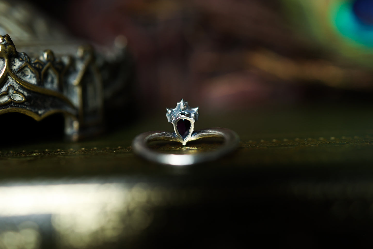 Radiant Rain Ring - Silver - Amethyst
