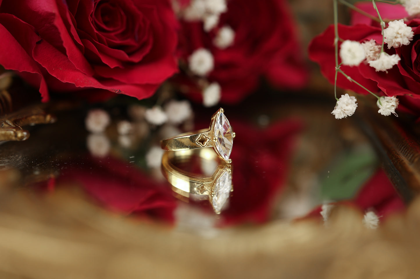 Sacred Union - Marquise Lab Diamond Engagement Ring
