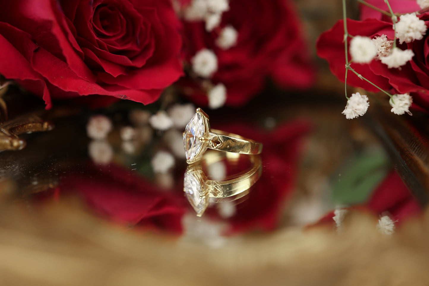 Sacred Union - Marquise Lab Diamond Engagement Ring