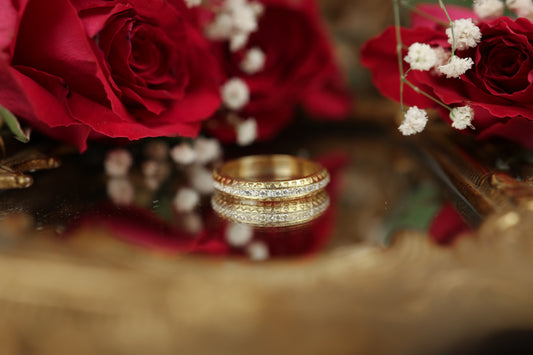 Eternally Yours - Gold & Lab Diamond Eternity Band