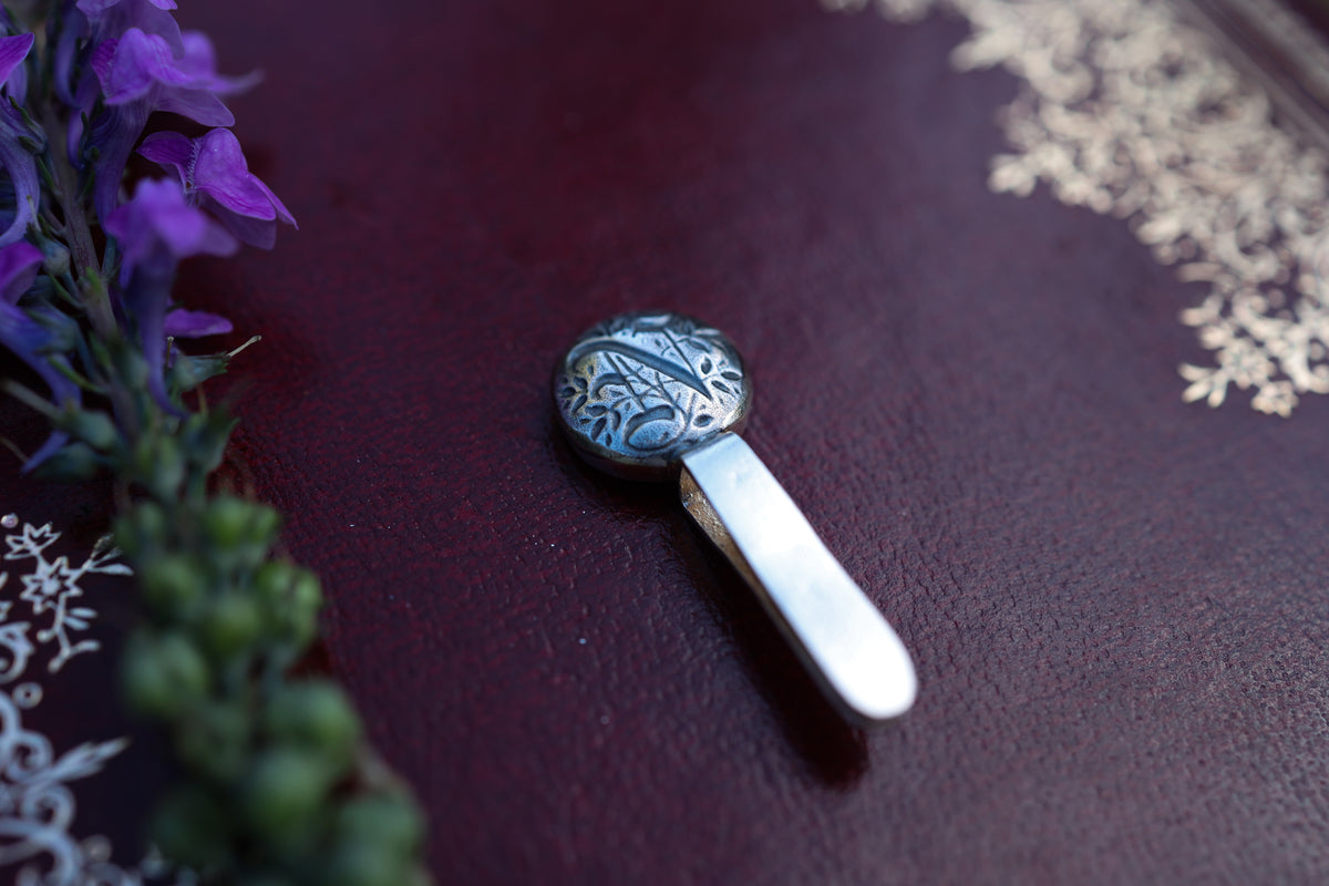 Gothic Initial Bookmark - Silver
