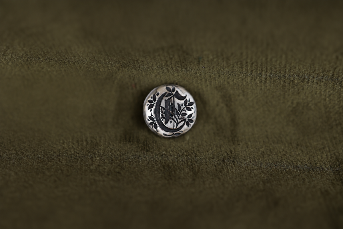 Gothic Initial Bookmark - Silver