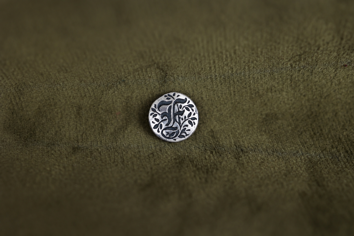 Gothic Initial Bookmark - Silver