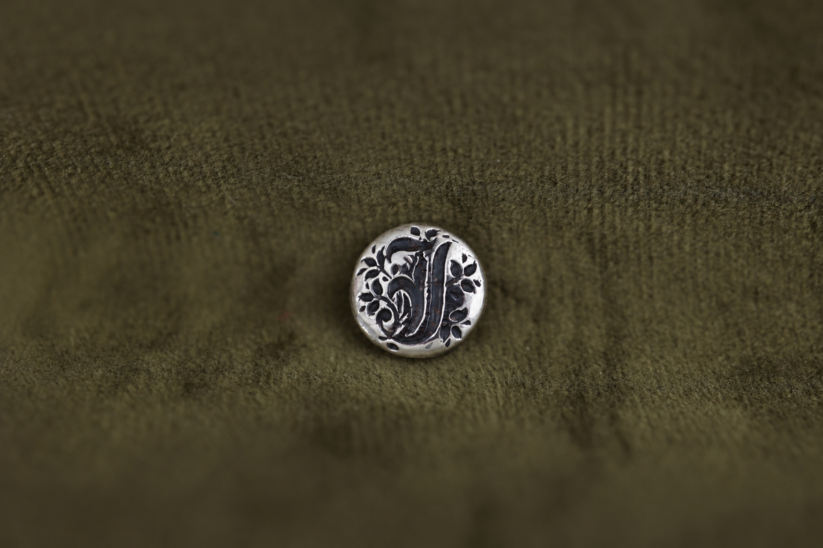 Gothic Initial Bookmark - Silver