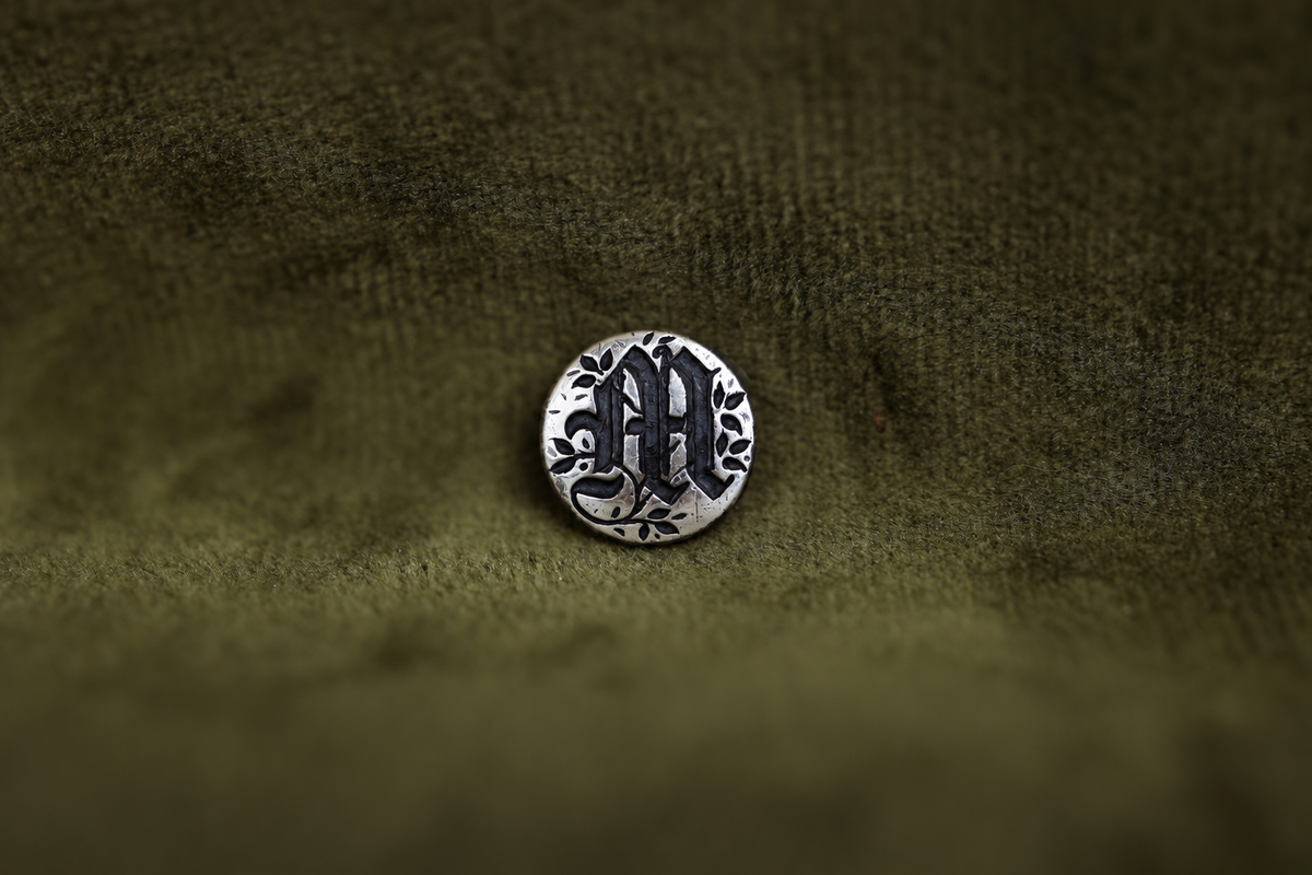 Gothic Initial Bookmark - Silver