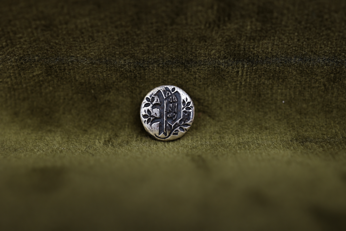 Gothic Initial Bookmark - Silver