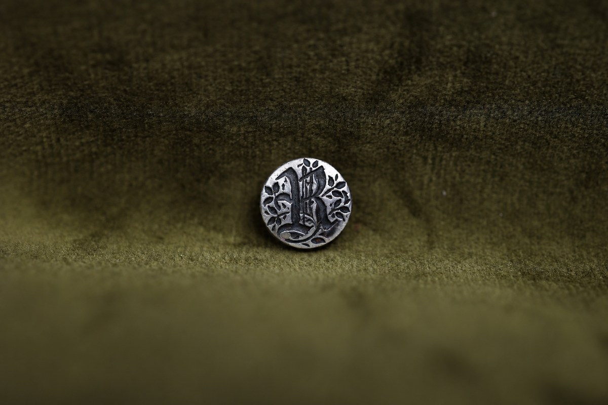 Gothic Initial Bookmark - Silver
