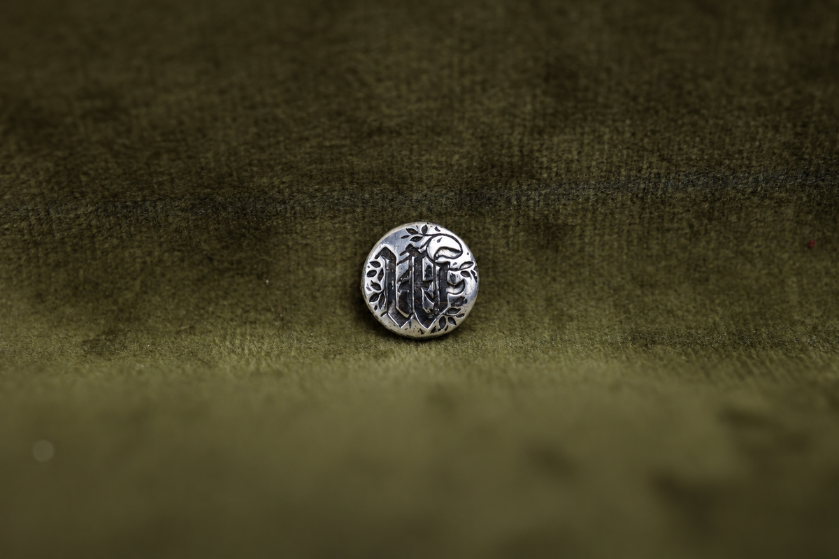 Gothic Initial Bookmark - Silver