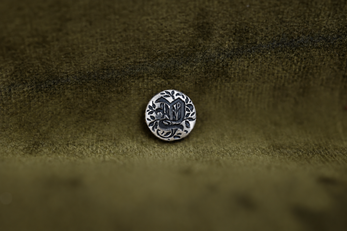 Gothic Initial Bookmark - Silver
